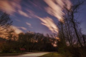 Colorful Clouds at Night Over the NCR, Torrey C. Brown, Trail in Phoenix, Maryland