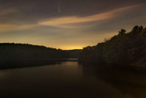 Comet Neowise Above Prettyboy Reservoir